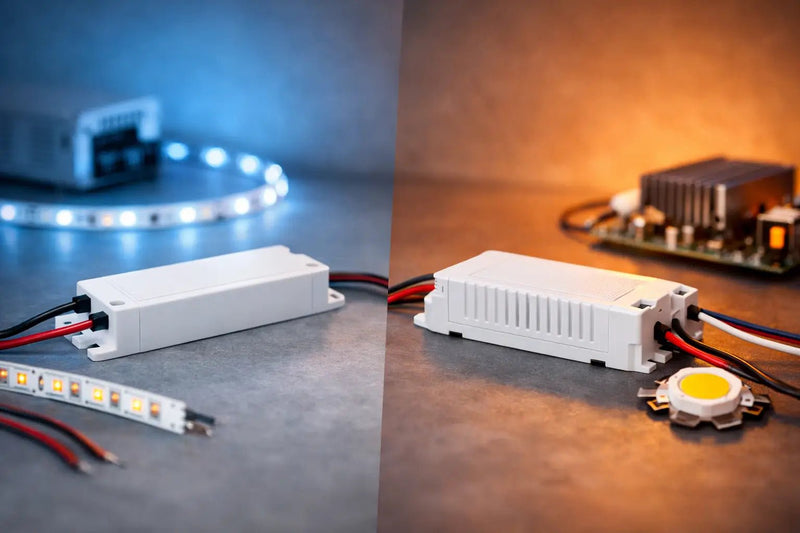 Constant voltage and constant current LED drivers compared