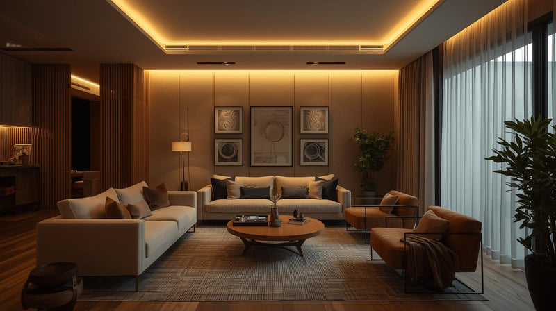 LED lighting choices room by room in a Singapore home