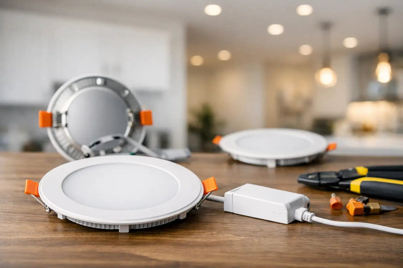 Ultra-thin LED downlight for shallow ceiling voids