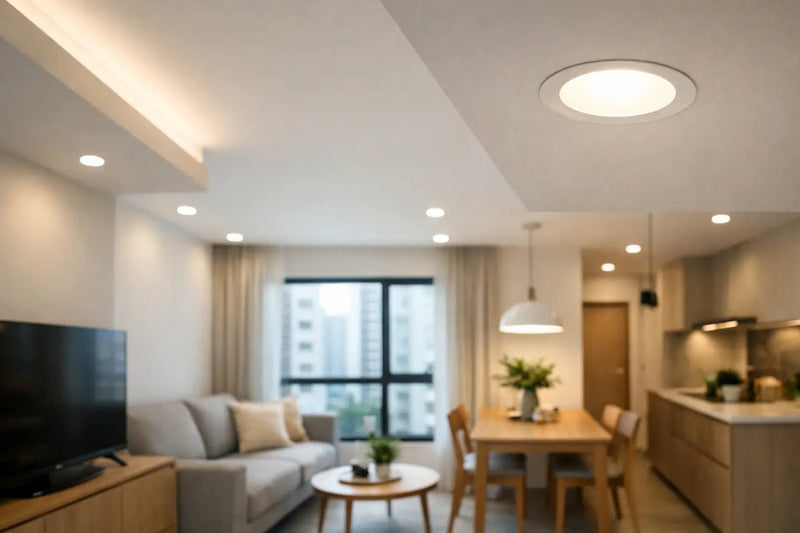 LED lighting layout in a Singapore HDB flat