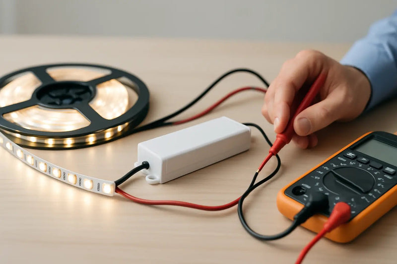 Sizing a 24V LED strip driver with 20 percent headroom
