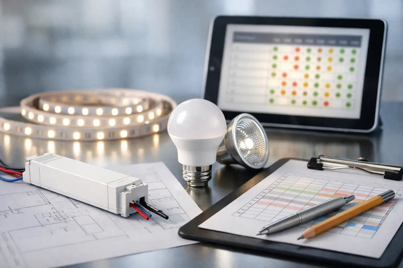 LED driver compatibility chart for strips and dimmers