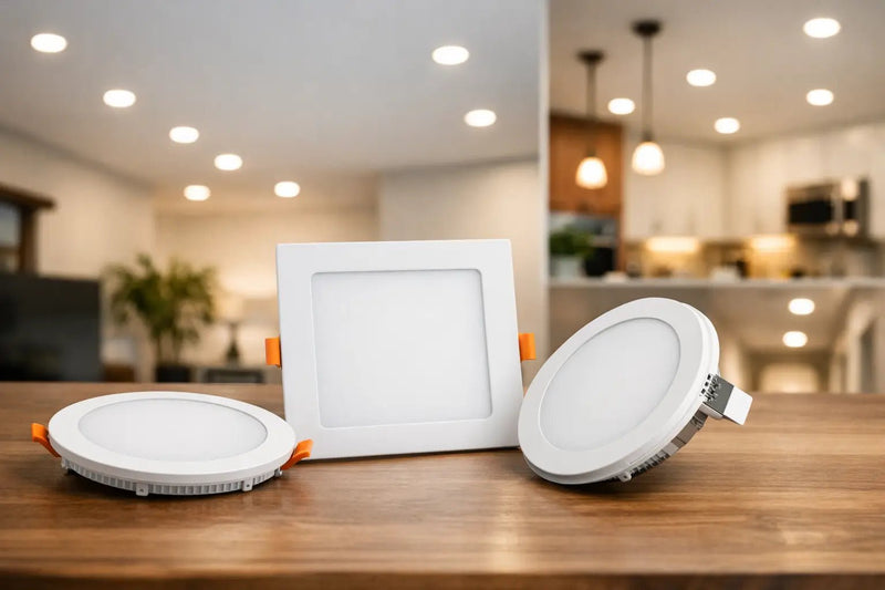 Slim surface-mounted LED downlight for low ceilings
