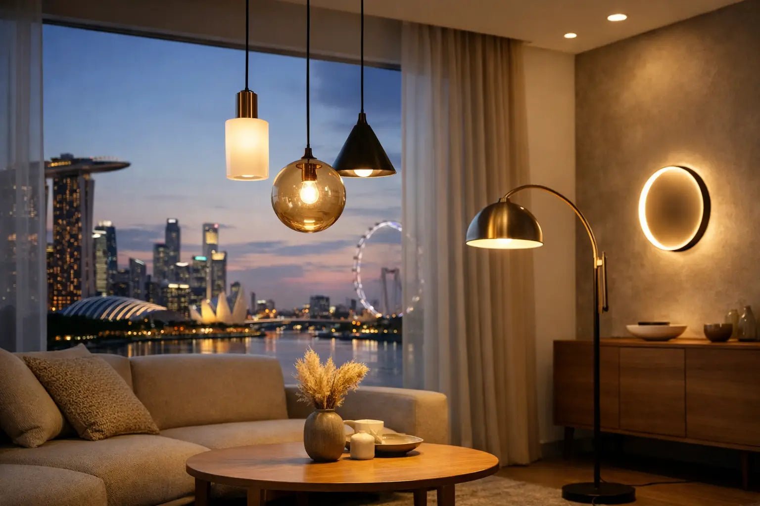 Singapore home lighting trends, minimalist cove and track lighting
