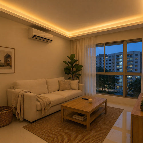 HDB Living room cove lighting 2700K ultra warm