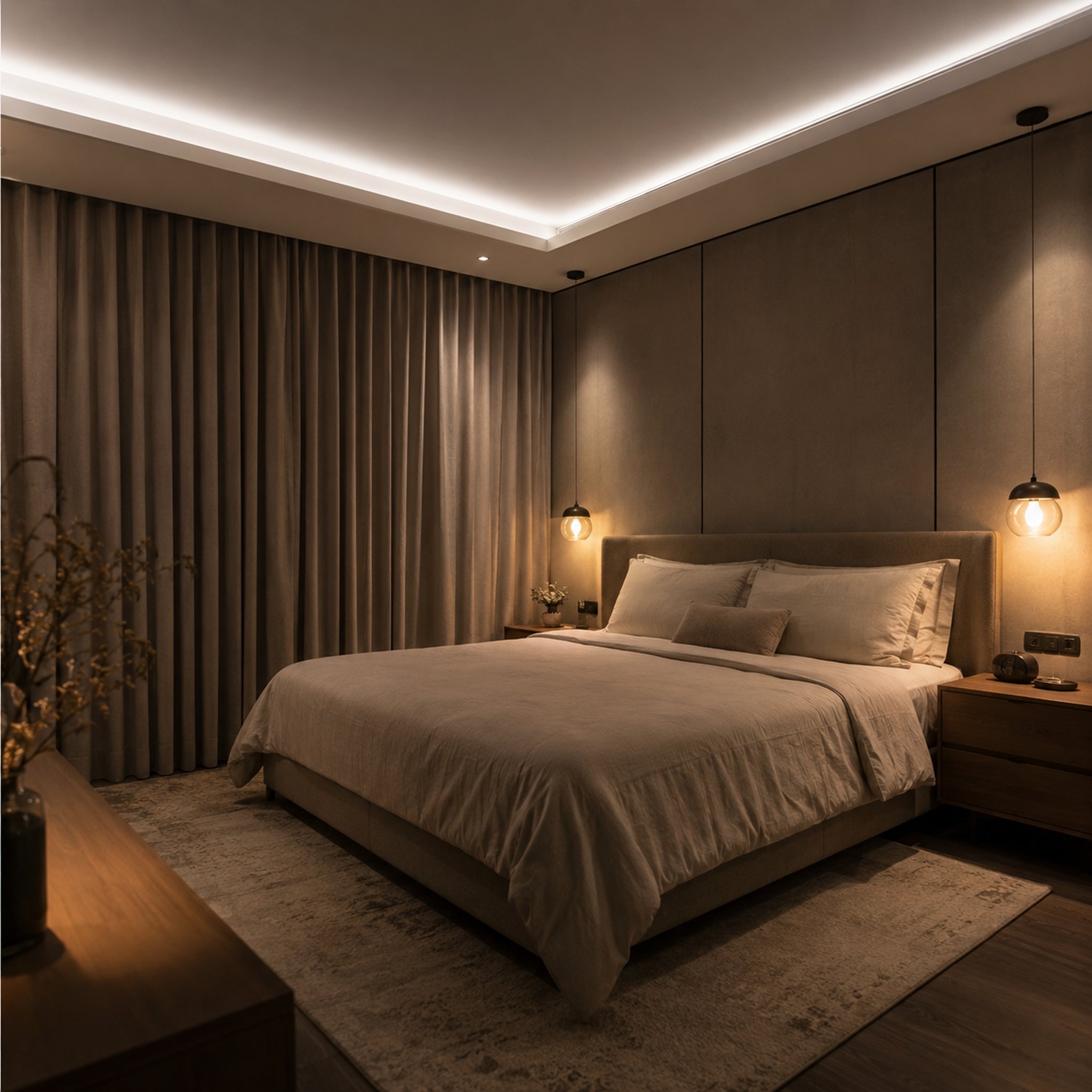 Condo bedroom cove lighting 4000K